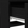 Meikkipöytä LED -nauhavalot Musta 50 x 41 x 140 cm Tekninen puu