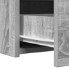 Meikkipöytä LED -nauhavalot Harmaa 60 x 40 x 70 cm Tekninen puu
