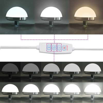 Meikkipöytä LED -nauhavalot Ruskea 83 x 40 x 70 cm Tekninen puu