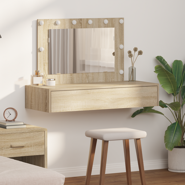 Meikkipöytä peilillä Ruskea 100 x 40 x 70 cm Tekninen puu