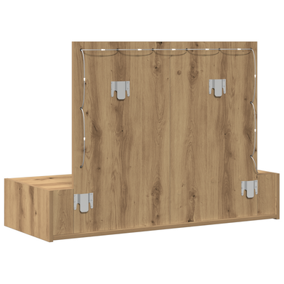 Meikkipöytä peilillä Ruskea 100 x 40 x 70 cm Tekninen puu