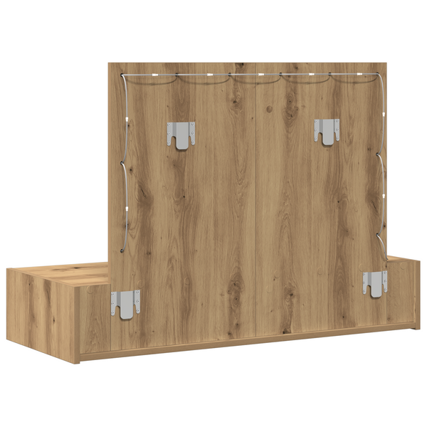 Meikkipöytä peilillä Ruskea 100 x 40 x 70 cm Tekninen puu