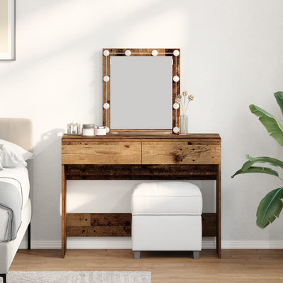 Meikkipöytä Vanha Puu 100 x 40 x 130 cm Tekninen puu