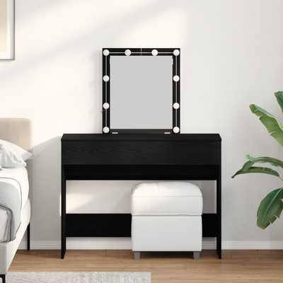 Meikkipöytä Musta tammi 100 x 40 x 130 cm Tekninen puu
