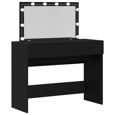 Meikkipeili Musta tammi 100 x 40 x 120 cm Tekninen puu