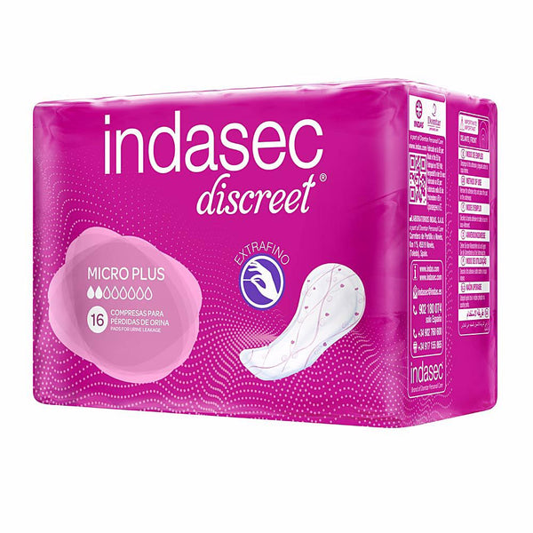 Indasec Dermoseda inkontinenssityyny micro plus 16 kpl | Vuodevaatteet.fi