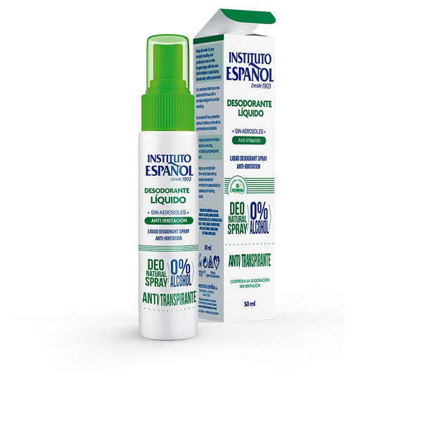 Instituto Español Anti irritation nestemäinen deodoranttisuihke 50 ml | Vuodevaatteet.fi