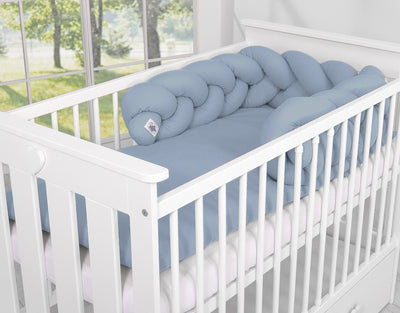 Sängyn letti reunapehmuste - Pastellinsininen