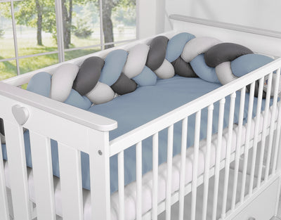 Sängyn letti reunapehmuste - Violetti - Harmaa