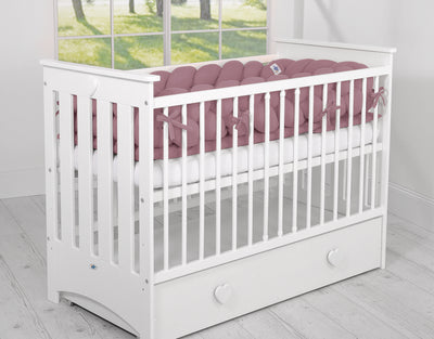 Sängyn letti reunapehmuste XXL - Pastelli violetti