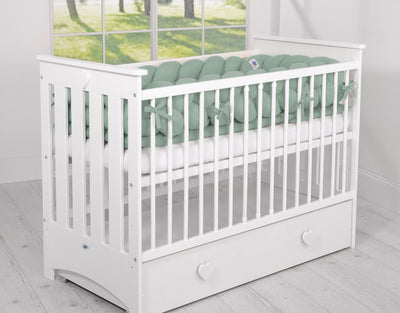 Sängyn letti reunapehmuste XXL - Vihreä