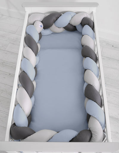 Sängyn letti reunapehmuste XXL - Harmaa - Antrasiitti