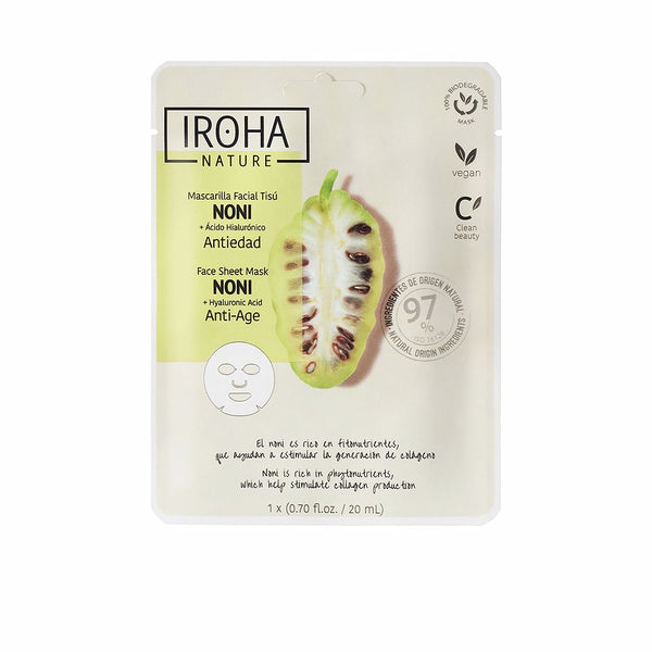 Iroha Nature mask noni + hyaluronihappo 1 kpl | Vuodevaatteet.fi