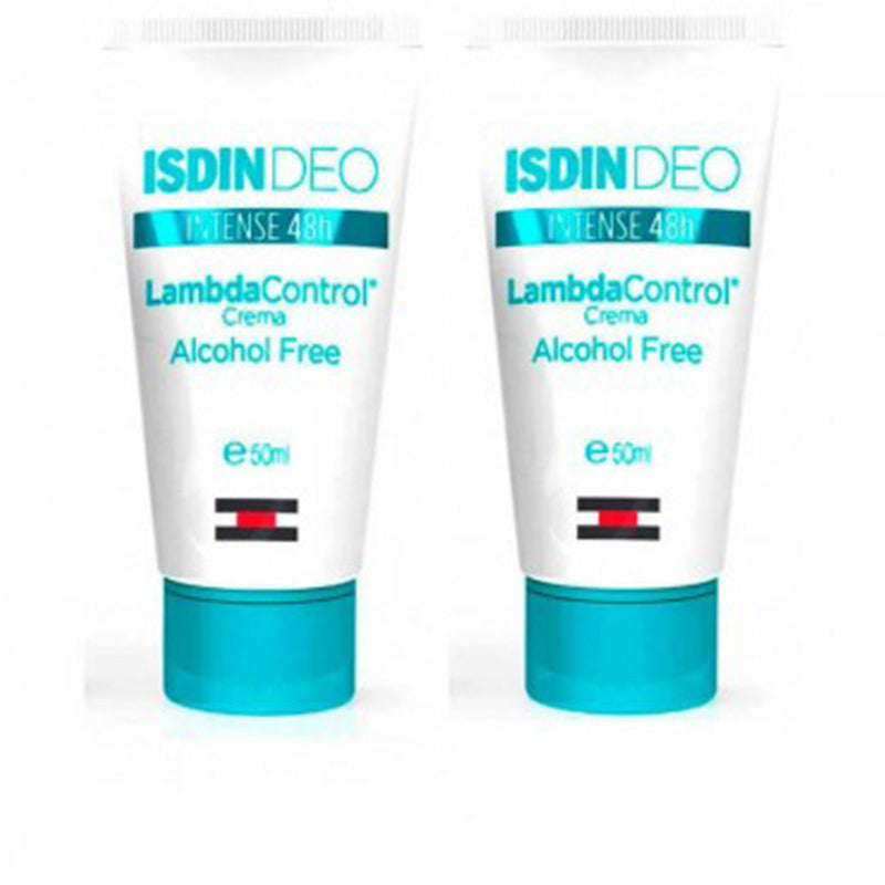 Isdin Lambda Control Intense 48H Cream Deodorant Duo 2 X 50 Ml | Vuodevaatteet.fi