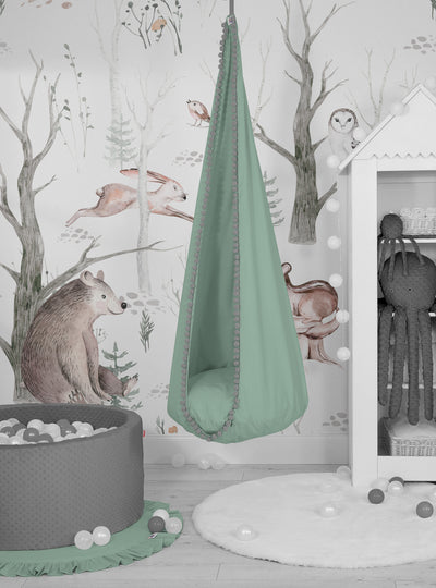 Riippuva keinu vauvalle - pastel green