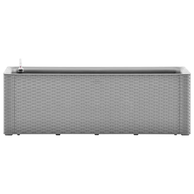 Itsekasteleva korotettu kukkalaatikko harmaa 100x43x33 cm - Vuodevaatteet