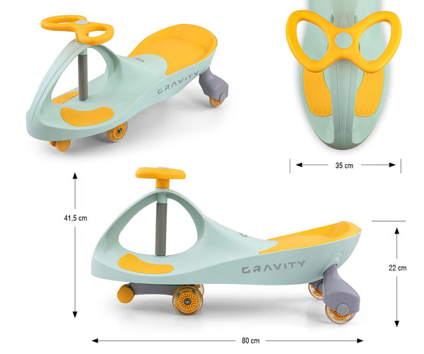 Lime Keltainen Muovinen Potkumopo