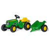 John Deere lasten polkutraktori perävaunulla - Vuodevaatteet.fi