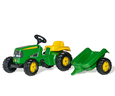 John Deere lasten polkutraktori perävaunulla - Vuodevaatteet.fi