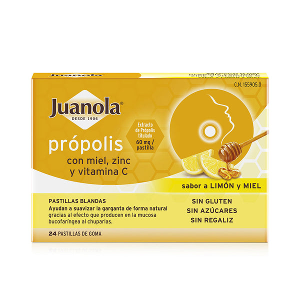 Juanola Propolis #Lemon Honey Gummies 24 U | Vuodevaatteet.fi