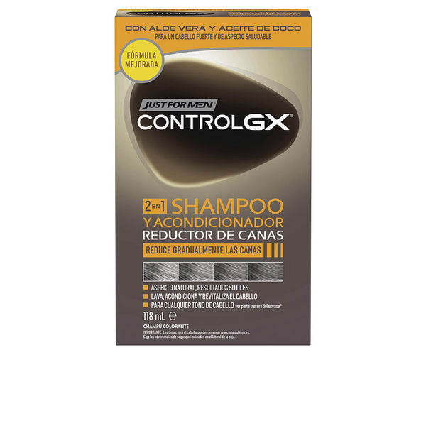 Just For Men Control gx harmaiden hiusten vähentävä shampoo ja hoitoaine 118 ml | Vuodevaatteet.fi