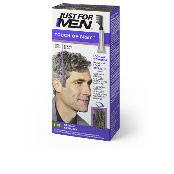 Just For Men Touch of grey värjäysaine vähitellen #castaño 40 gr | Vuodevaatteet.fi