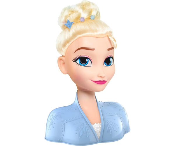 Mix - Frozen Elsa kampaus- ja muotoilupää hiuksille