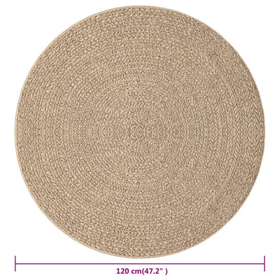 Juuttityylinen matto 120 cm sisä- ja ulkokäyttöön