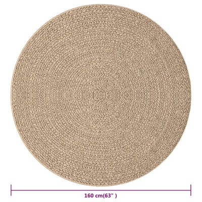 Juuttityylinen matto 160 cm sisä- ja ulkokäyttöön