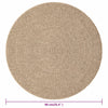 Juuttityylinen matto 90 cm sisä- ja ulkokäyttöön