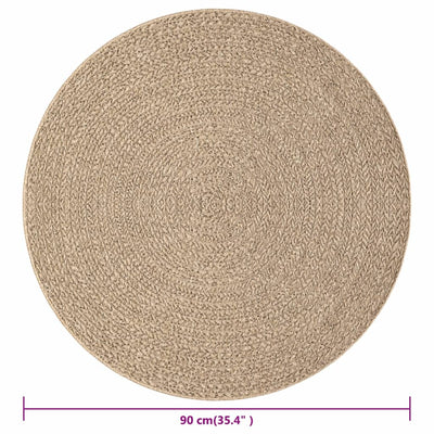 Juuttityylinen matto 90 cm sisä- ja ulkokäyttöön