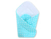 Vauvan kapalo - white dots on turquoise