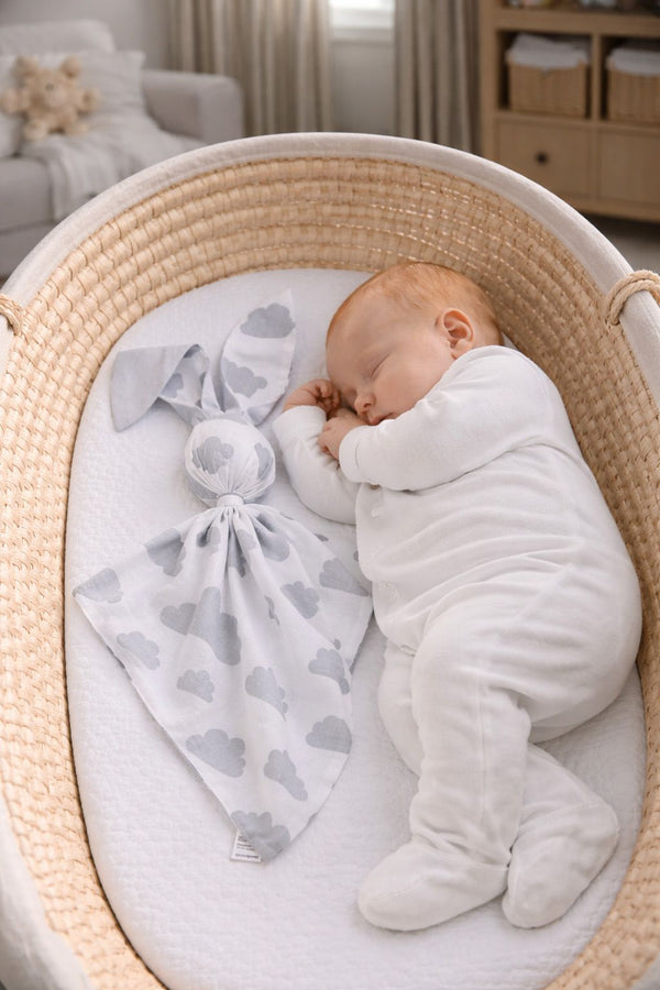 My Sweet Baby - Doudou pehmeä mukava pupupeitto puuvillaa - Harmaat pilvet - harmaa
