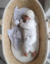 My Sweet Baby - Doudou pehmeä ja lämmin pupupeitto puuvillaa - Mini harmaat tähdet/harmaa