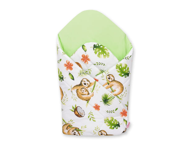 Vauvapesä vahvistetulla pohjalla - sloths beige/green