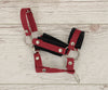 Super Hobby Horse - Hobby Horse A3 -riimu mustalla tekoturkiksella ja naruriimu musta-viininpunainen