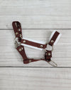 Super Hobby Horse - Hobby Horse riimu A3 valkoisella tekoturkiksella + kiinnitysnaru nyöriä valko-ruskea