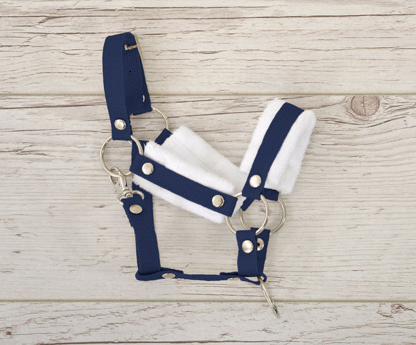 Super Hobby Horse - Hobby Horse riimusetti A3 valkoisella tekokarvalla + naruriimu valkoinen-tummansininen