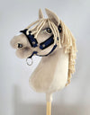 Super Hobby Horse - Hobby Horse riimusetti A3 mustalla karvalla + naruriimu musta-tummansininen