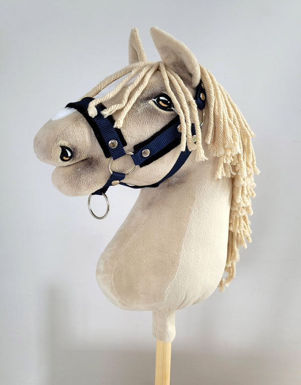 Super Hobby Horse - Hobby Horse riimusetti A3 mustalla karvalla + naruriimu musta-tummansininen