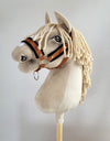 Super Hobby Horse - Hobby Horse A3 -riimu mustalla karvalla ja naruriimu musta-inkivääri