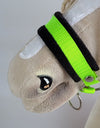 Super Hobby Horse - Hobby Horse A3 -riimusetti mustalla karvalla ja naruriimulla neonvihreä/musta