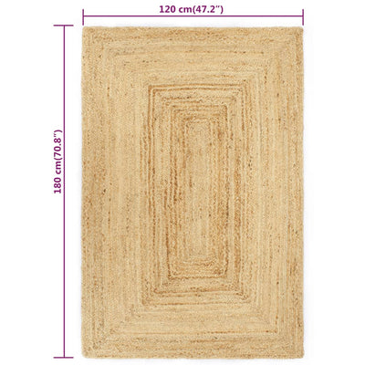 Käsintehty juuttimatto luonnollinen 120x180 cm