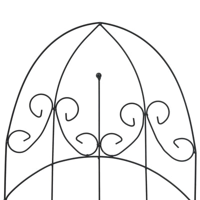 Kasvitelineet 3 kpl musta 40x100 cm rauta