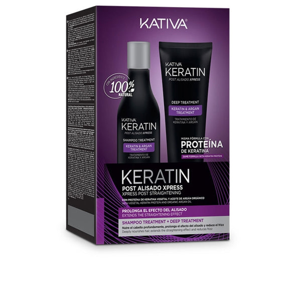 Kativa Keratin Express Post Brazilian Straightening Set 2 Pcs | Vuodevaatteet.fi