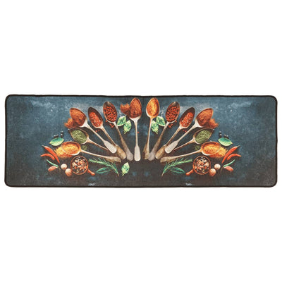 Keittiömatto monivärinen 60x180 cm pestävä liukumaton