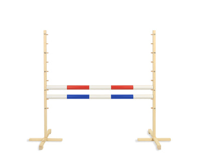 Keppihevosen este 120cm kahdella tangolla - Red and blue