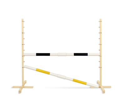 Keppihevosen este 160cm kahdella tangolla - Black and yellow