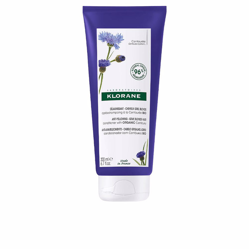 Klorane A la centaurea bio anti-yellowing hoitoaine harmaalle ja vaalealle hiukselle 150 ml | Vuodevaatteet.fi