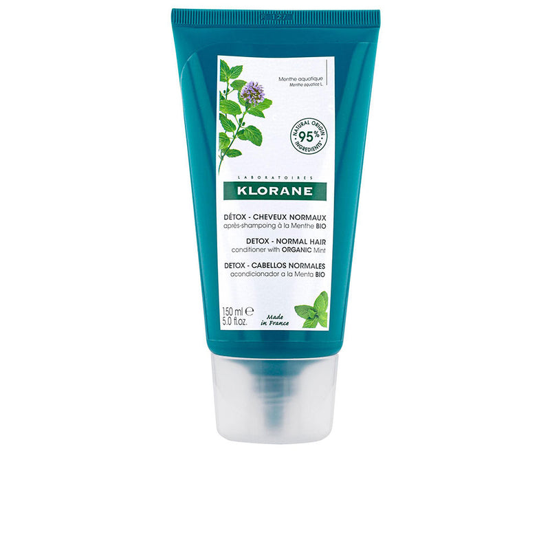 Klorane A la menta acuática suojaava detox hiusbalsami 150 ml | Vuodevaatteet.fi